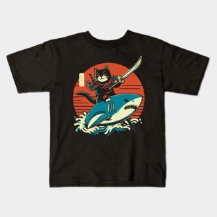 Samurai Surfer Kids T-Shirt